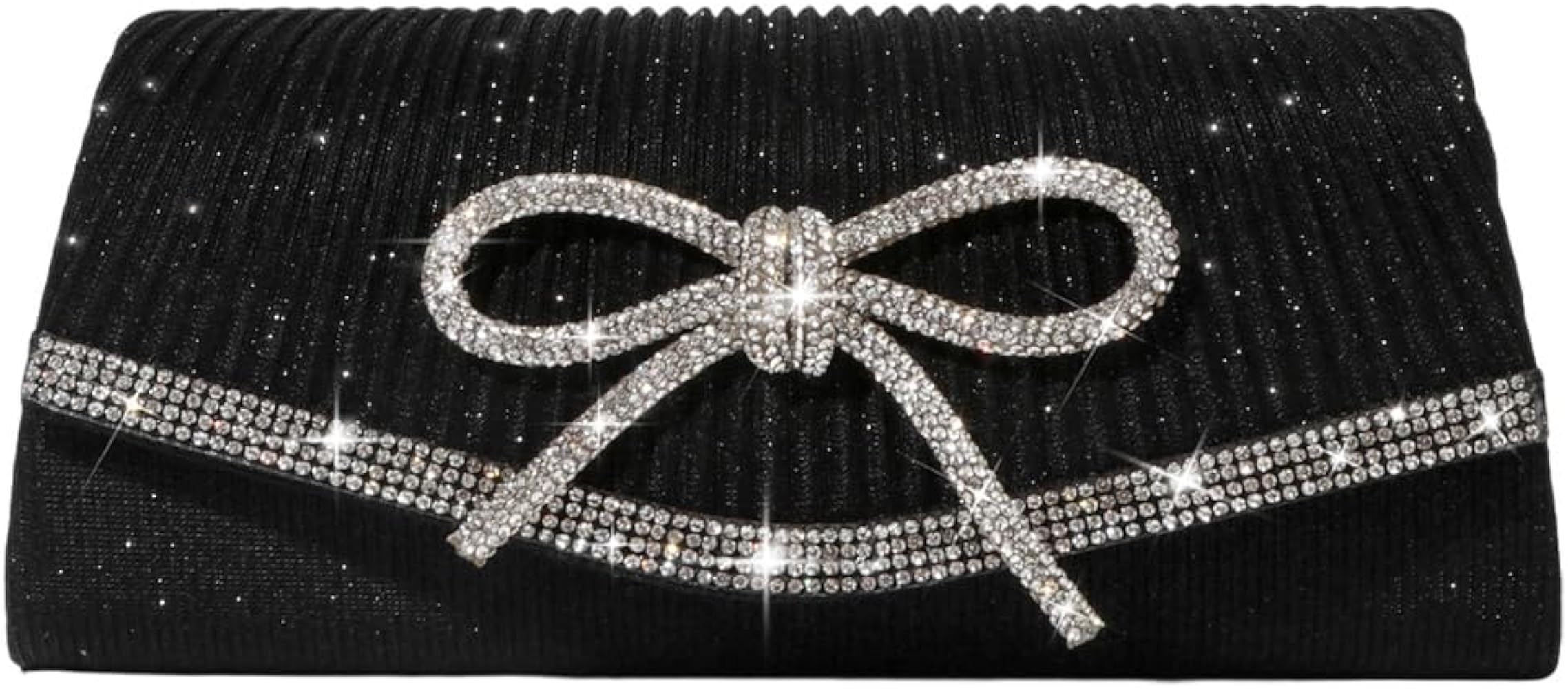 Bow Evening Bag Sparkly Clutch Purses for Women Wedding Glitter Rhinestone Party Prom Purse Dress... | Amazon (US)