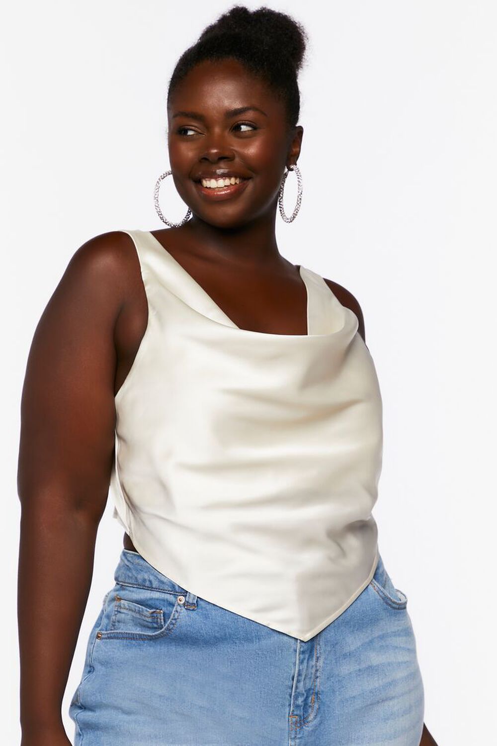 Plus Size Satin Cowl Top | Forever 21 (US)