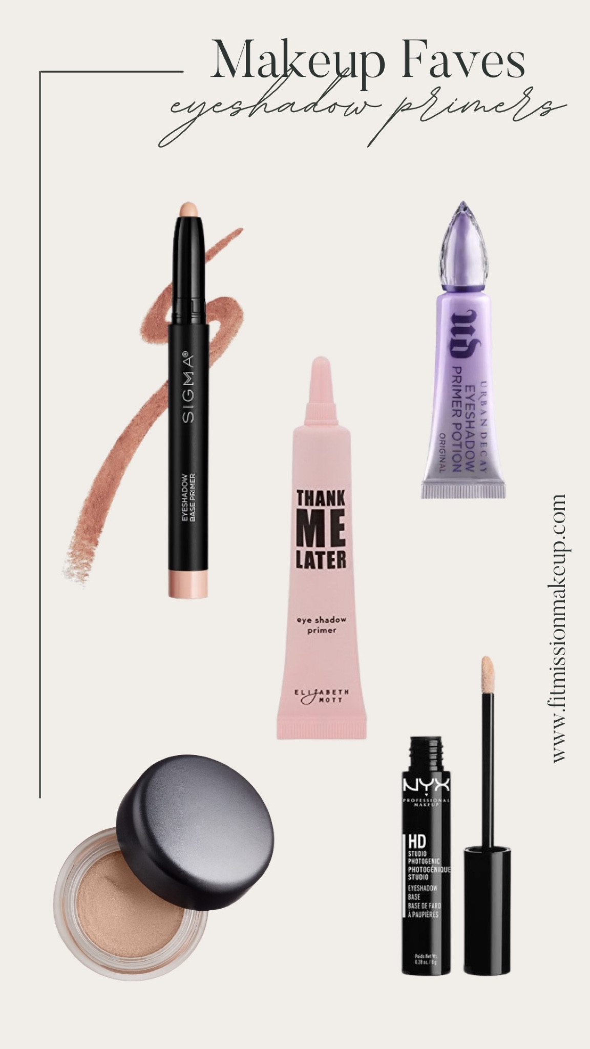 Tried and true - here are primers I’ve tried throughout the years and I love! 
Urban Decay Paint Pot is great for mature eyelids too!

#LTKunder50 #LTKbeauty #LTKGiftGuide