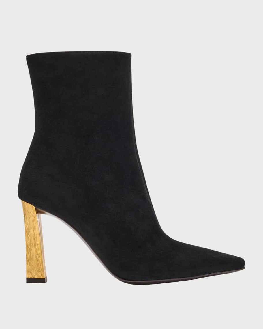 Giuseppe Zanotti Kanda Suede Booties | Neiman Marcus