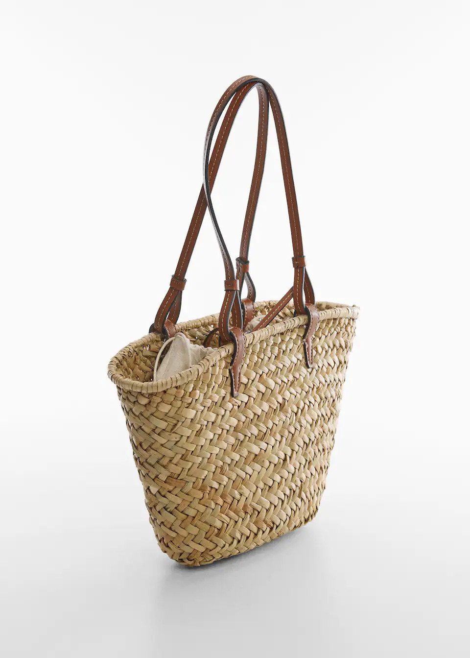 Natural fiber carrycot -  Women | Mango USA | MANGO (US)