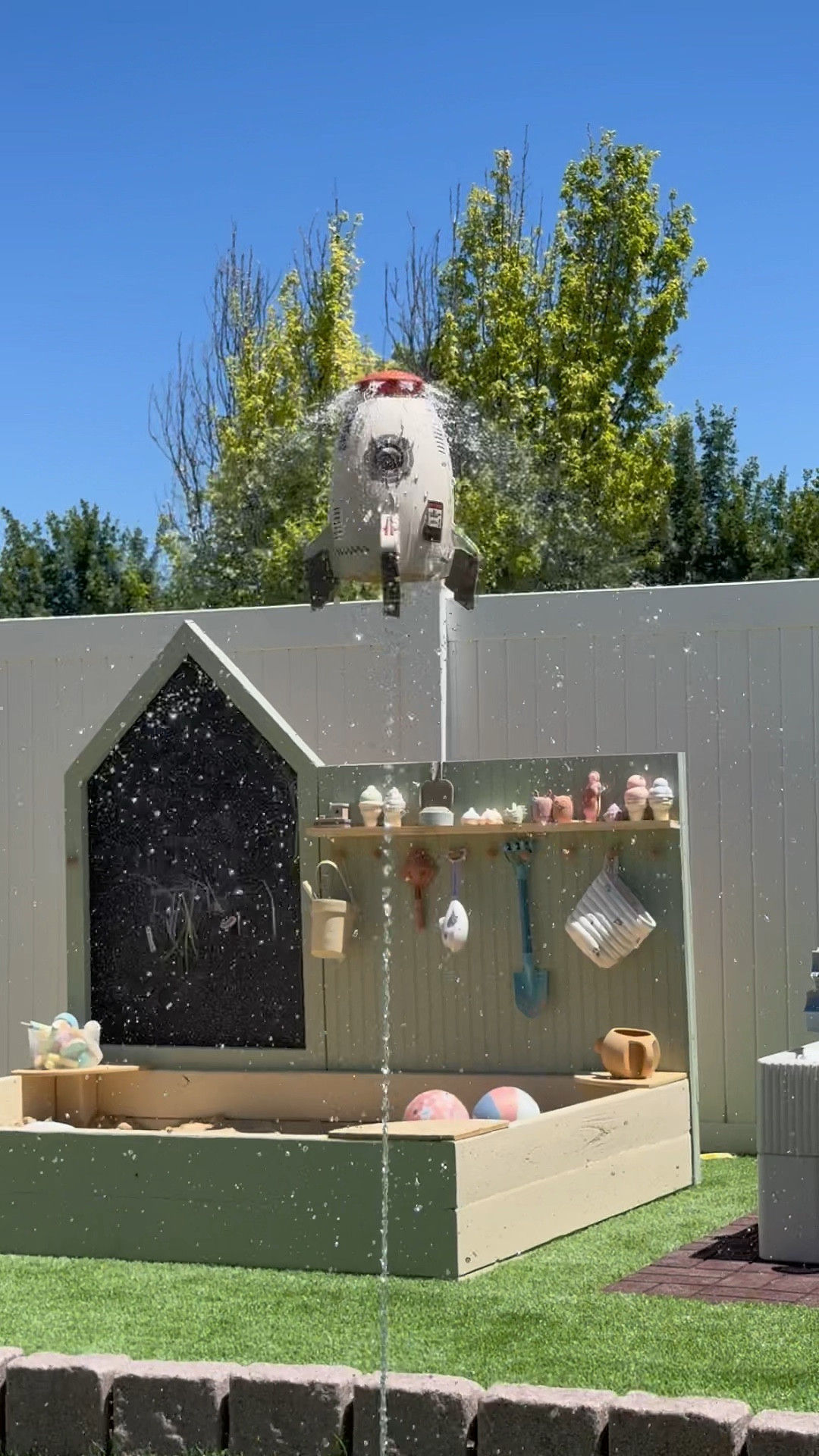 But how cool is this sprinkler?! This is seriously such a fun summer toy and it’s fairly inexpensive too! You can also adjust the speed of the hose to make the rocket go higher or lower.

| outdoor activities for kids, summertime activities, outdoor fun, backyard play area, summer ideas for kids, outdoor toys, screen free, toddler activities, Amazon find, Amazon must have, Amazon mom |

#momhacks #momhack #momhacks101 #babymusthaves #mommusthaves #parenthacks #parenthood #momfinds #parentinghacks #kidessentials #toddleressentials #toddlermusthaves #toddlerlife #kidtoys #kidactivities #familylife #familytime #familyactivities #outdoorplay #outdoorplayground #outdooractivitiesforkids #amazonfinds #amazonmusthaves #amazontoys #amazonmom

#LTKKids #LTKFamily #LTKSummerSales