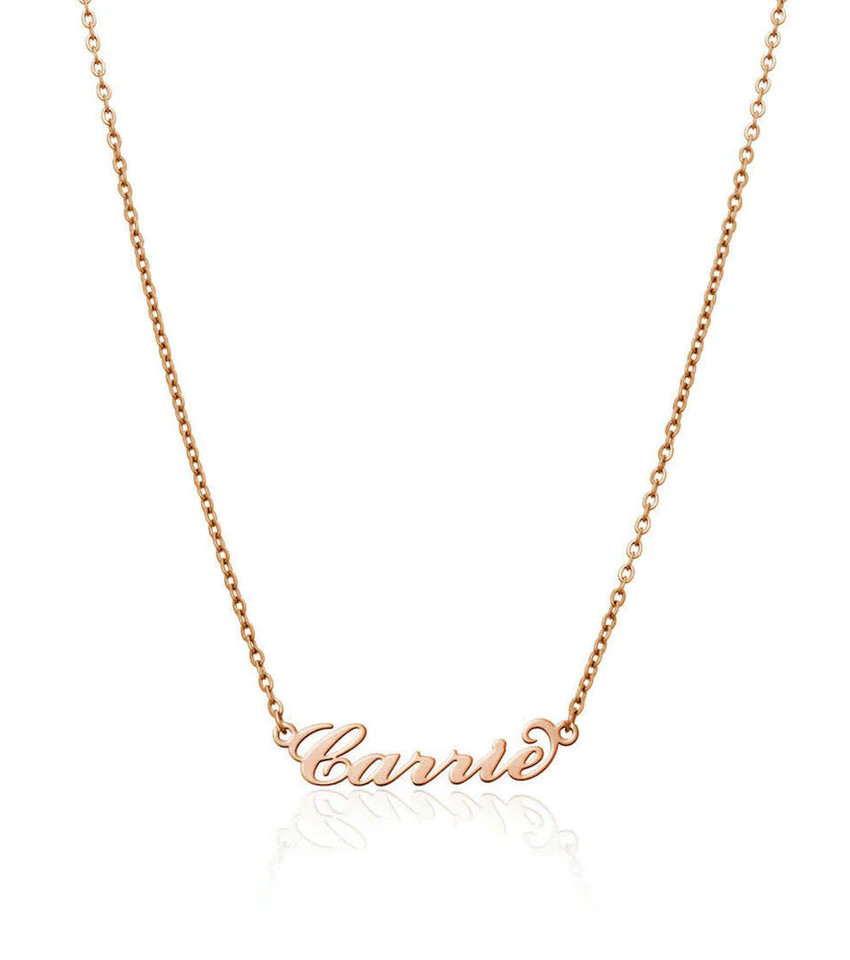 Carrie Name Necklace (Rose Gold) | Abbott Lyon