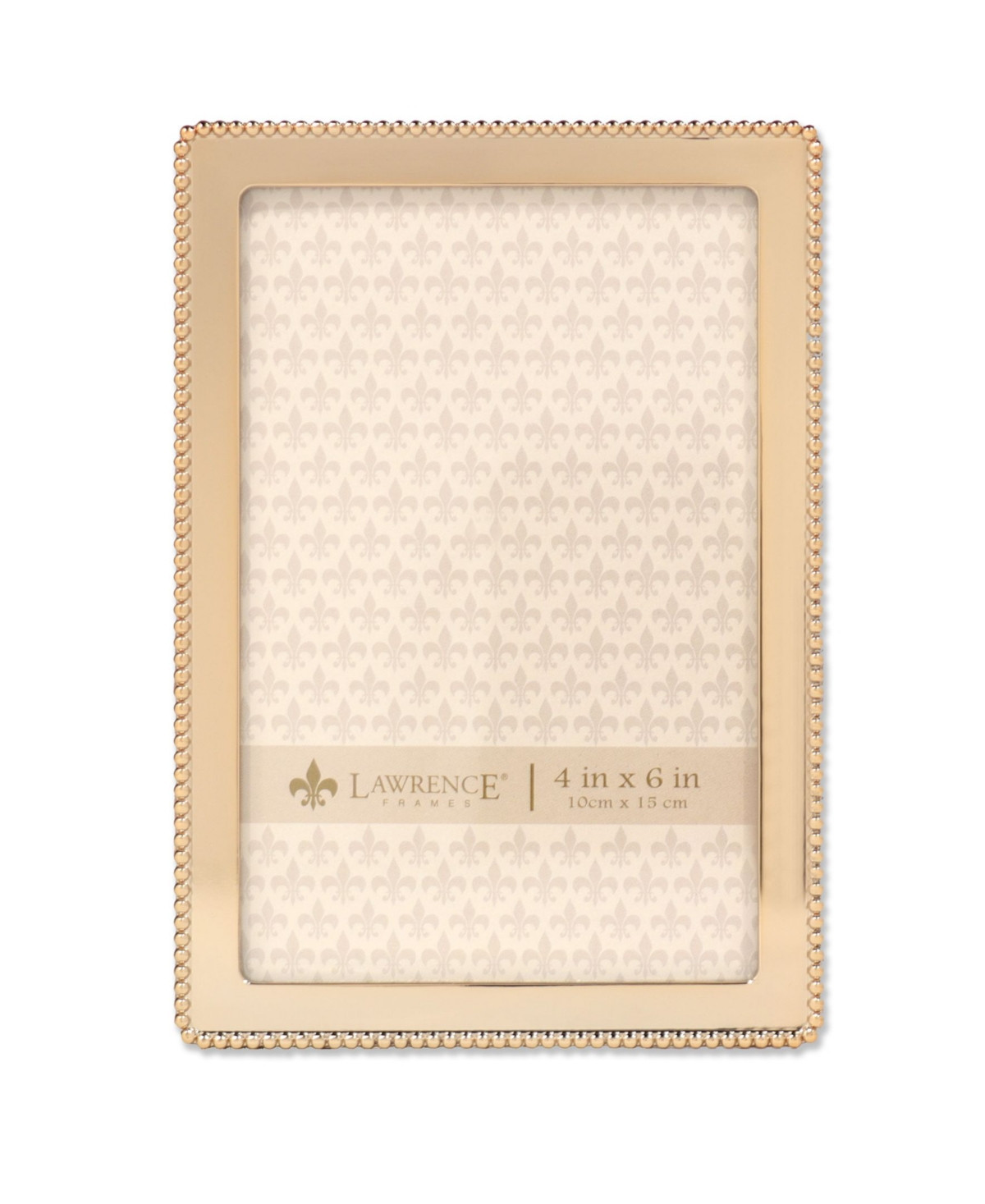Lawrence Frames gold metal classic bead picture frame 4x6