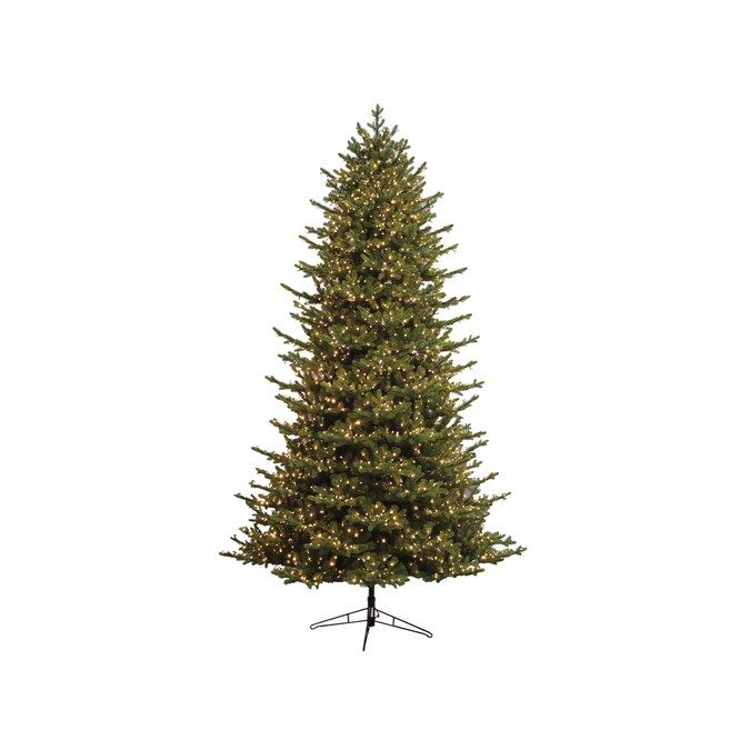 GE 9-ft Aspen Fir Pre-lit Traditional Artificial Christmas Tree with 3000 Multi-function Color Ch... | Lowe's