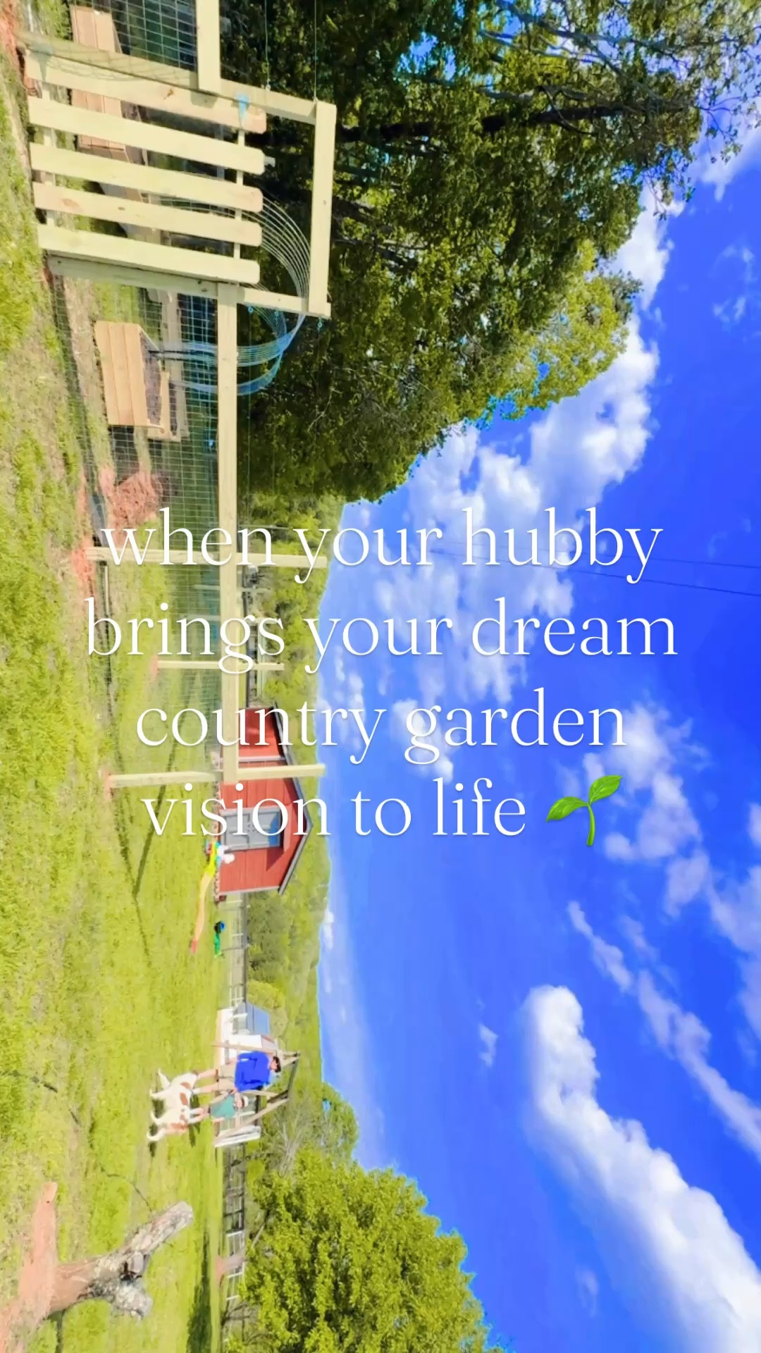 This is your sign to marry the man who makes all of your farm 🚜 garden 🪴 dreams 💭 come true 🤭 - I love you I love you I love you, @wesmabry !! 😘🛠️🥰🪵😍 #ilovethisman #countrygarden #farmgarden 

Just really in love with this sweet land 🌾 and the country garden 🪴 (& chicken 🐓 coop 🪵) my hubby has built for me from scratch!!! 🛠️ Yay for gardening 👩‍🌾 season ahead 🪏 and living outside 🤎 from this point forward!!! ☀️ Can’t wait to plant 🌱 soon and watch this sweet space burst with life!! 🌼🍅🌿💐🥒🌸🫛🍉 #gardeningseason #favoritetimeofyear 

#LTKHome #LTKmomlife