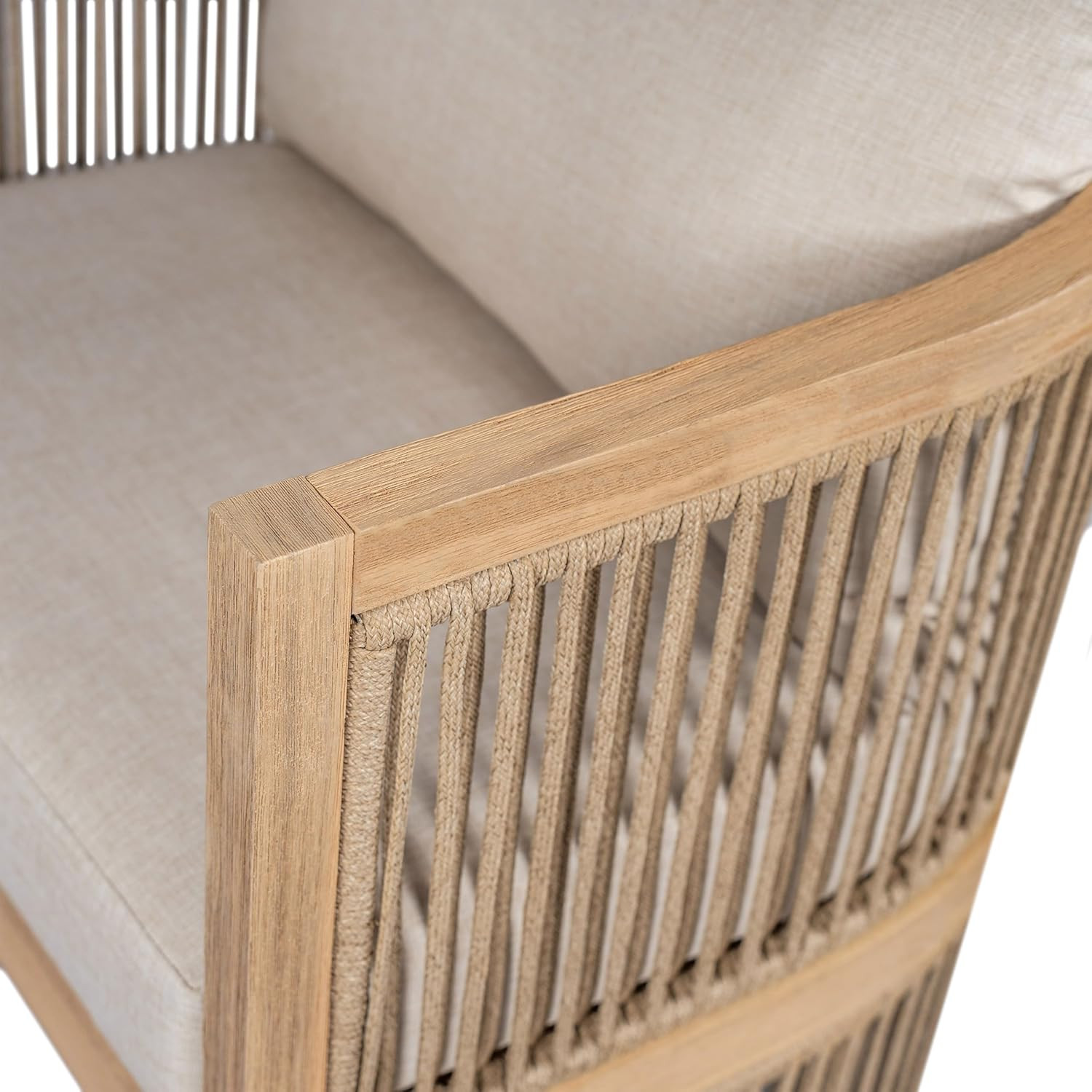 Christopher Knight Home Faine Acacia Wood Outdoor Club Chair Set of 2, Patio Accent Chair with Re... | Amazon (US)