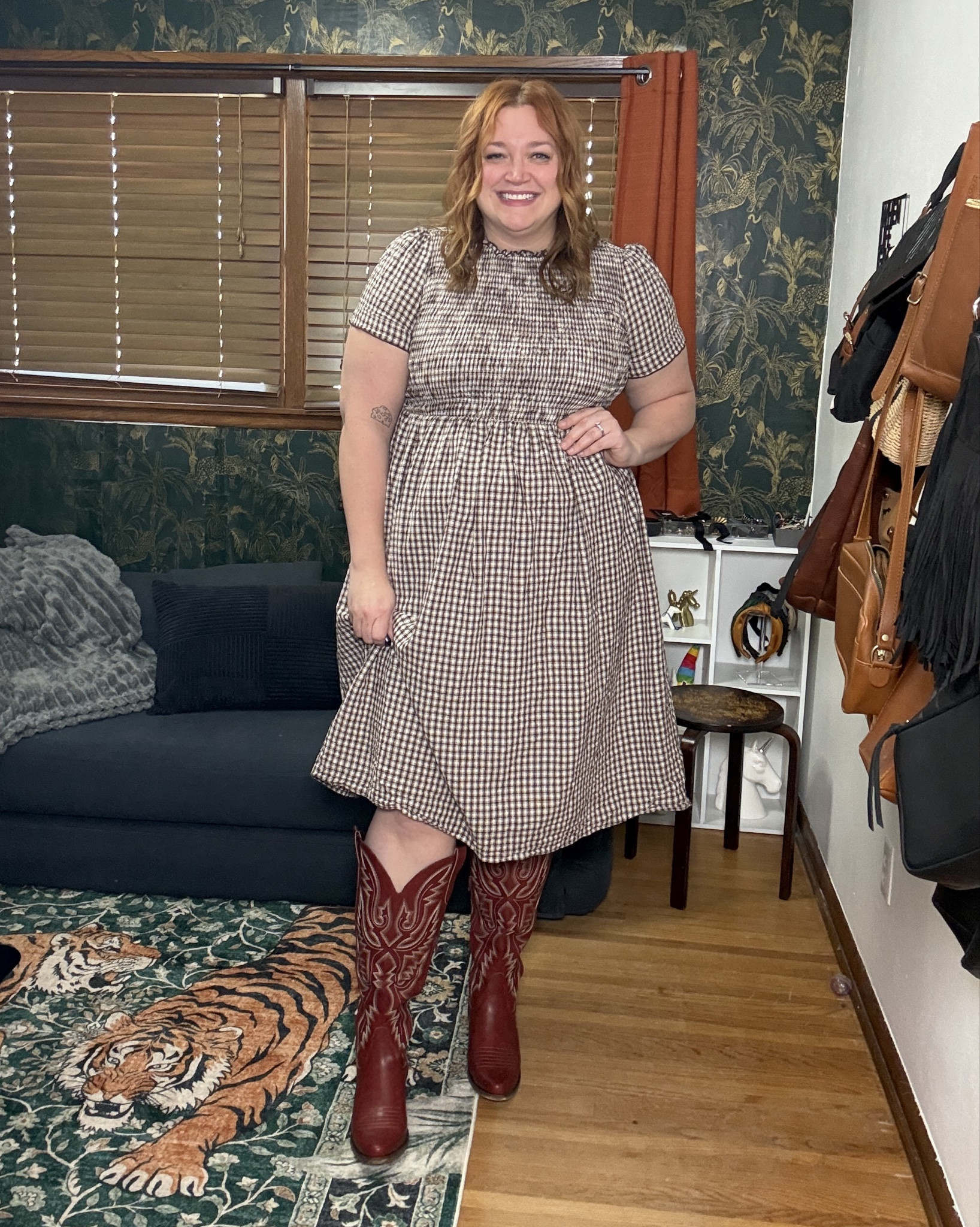 Cutest little spring outfit there ever was.
XL dress as a US 18

#LTKootd #LTKMidsize #LTKPlusSize