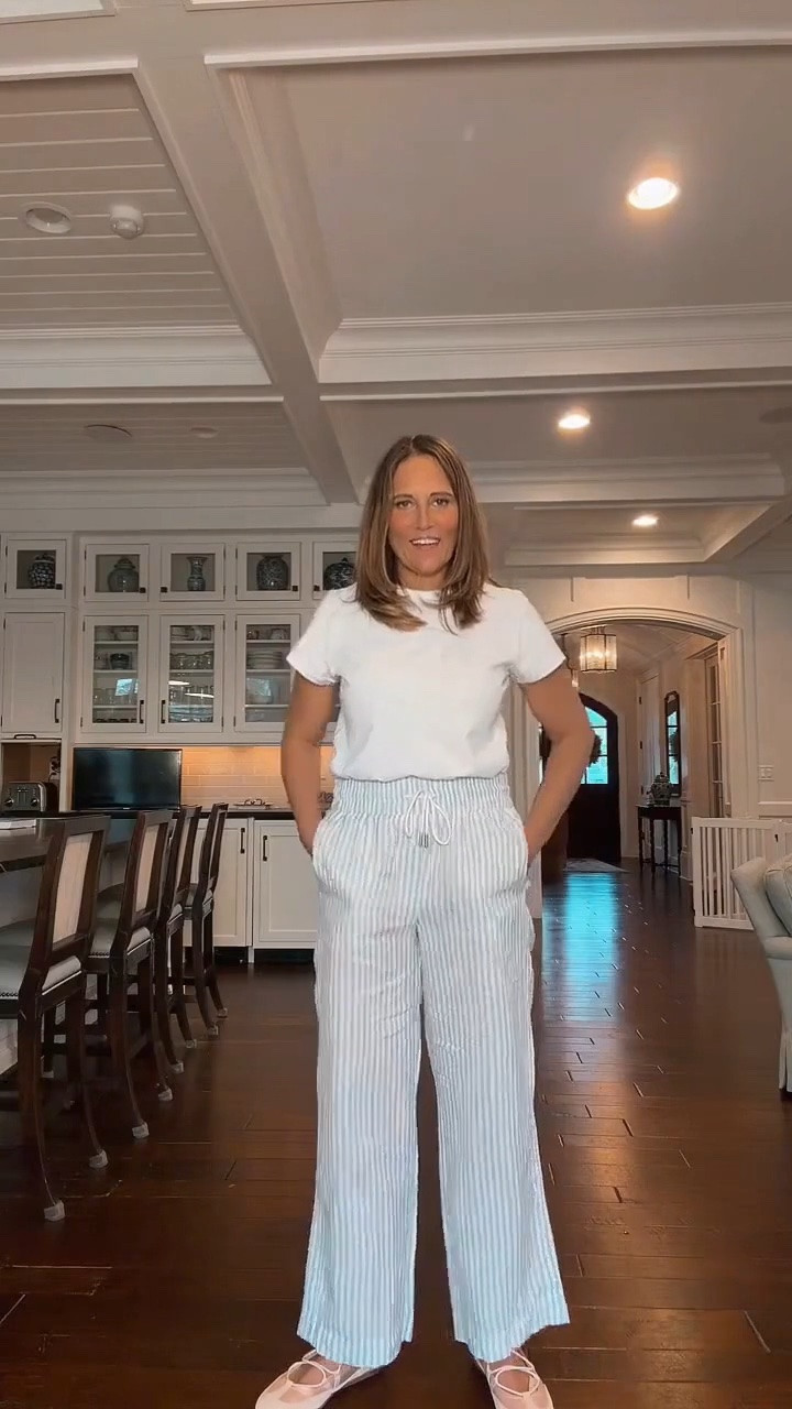 Just got these linen pants and already know they’ll be on repeat all season. They’re lightweight, breathable, and have that effortless look that works for so many outfits. Such an easy staple to dress up or keep casual throughout spring and summer.

#LTKOver40 #LTKSeasonal #LTKMidsize