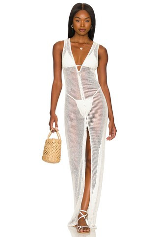 L*SPACE Adrift Midi Dress in Cream from Revolve.com | Revolve Clothing (Global)