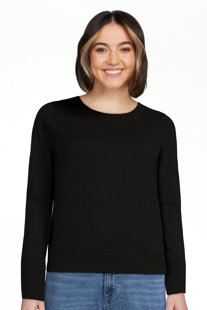 Free Assembly Women’s Crewneck Sweater with Long Sleeves, Midweight, Sizes XS-XXL | Walmart (US)