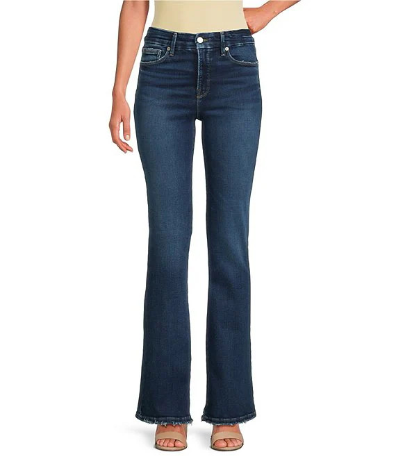Good American Soft Tech Good Classic Hight Rise Bootcut Jeans | Dillard's | Dillard's