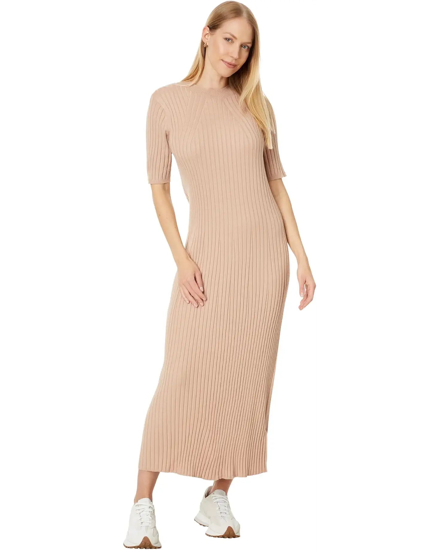Varley Maeve Rib Knit Midi Dress | Zappos