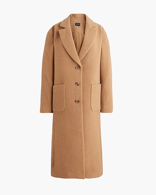 Wool-blend patch-pocket topcoat | J.Crew Factory