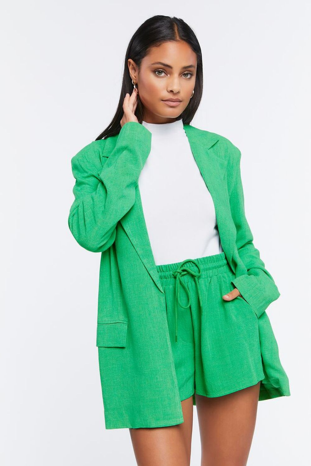Notched Open-Front Blazer | Forever 21 | Forever 21 (US)
