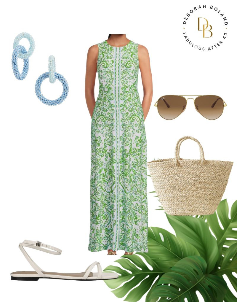 This is my kind of cruise outfit — a green and blue patterned maxi that moves with the breeze and goes straight from deck walks to dinner plans. Easy, comfortable, and made for slow mornings and salty air. 

#LTKgrwm #LTKSeasonal #LTKOver40