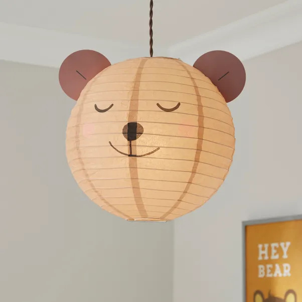 Teddy Easy Fit Round Pendant Shade | Dunelm