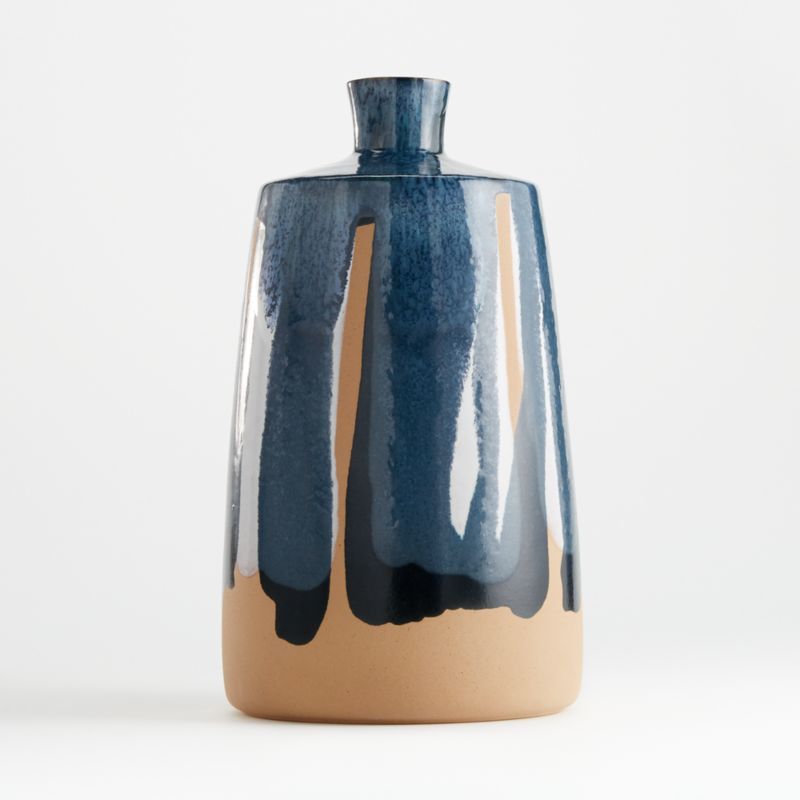 Pintura Dark Blue Vase + Reviews | Crate and Barrel | Crate & Barrel