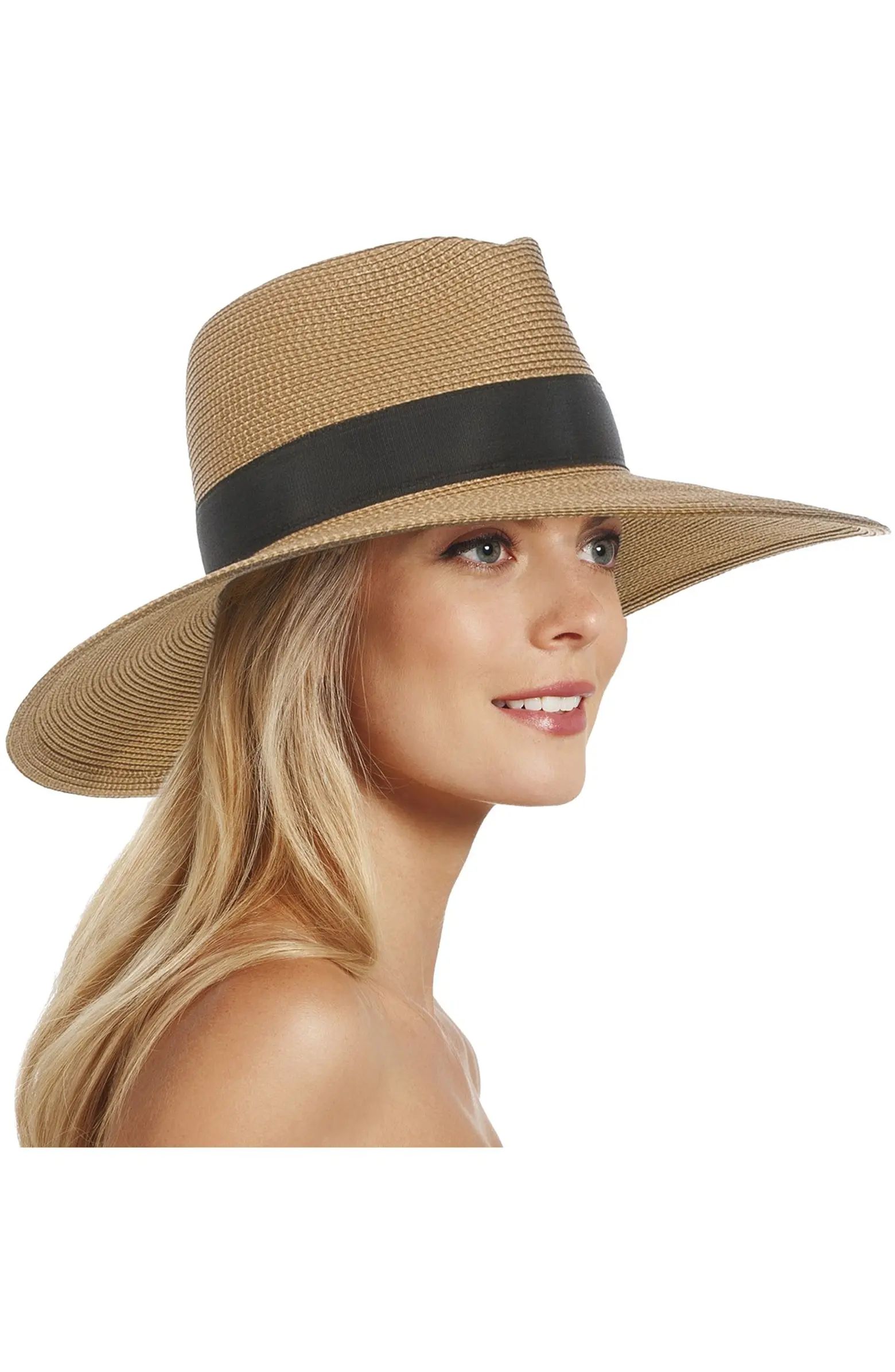 Daphne Broad Brim Straw Fedora | Nordstrom