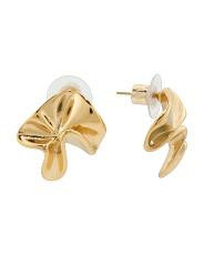 Gold Folded Earrings | Earrings | TJ Maxx