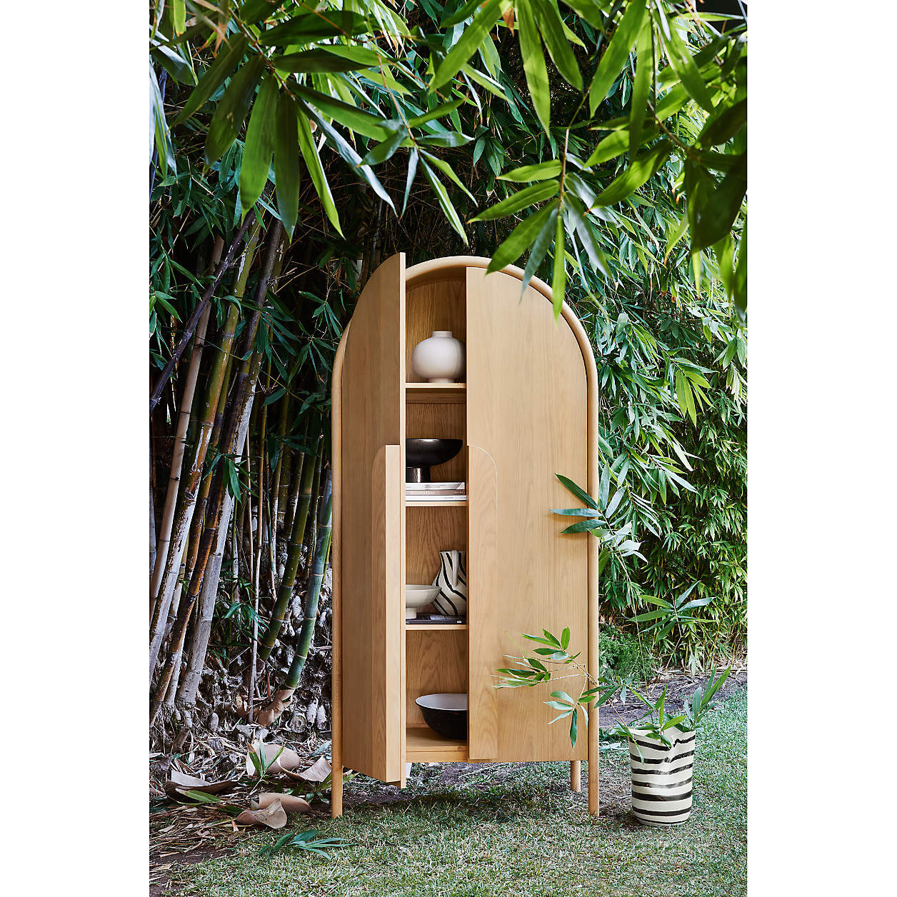 Annie Charcoal Storage Cabinet by Leanne Ford + Reviews | Crate & Barrel | Crate & Barrel