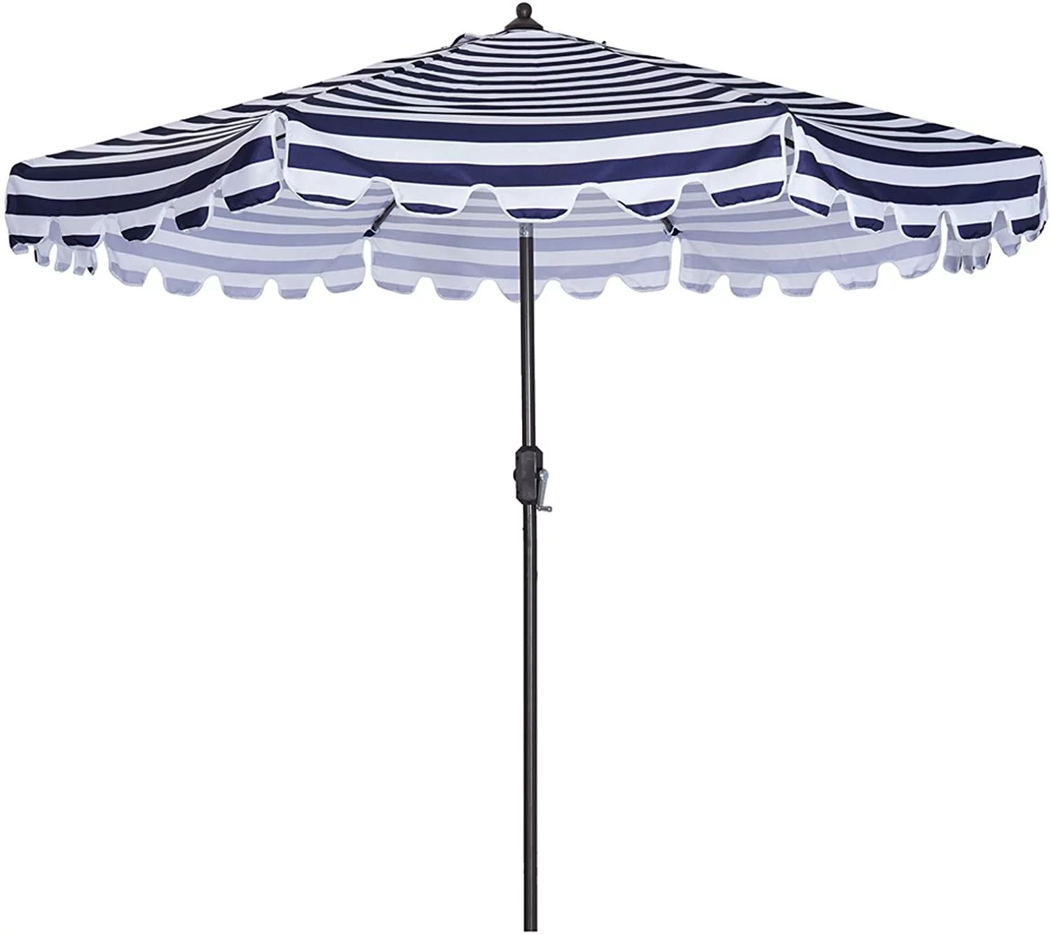 9ft Outdoor Patio Umbrella, Flap Market Table Umbrella with 8 Sturdy Ribs, Push Button Tilt and C... | Walmart (US)