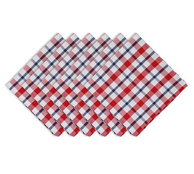 Americana Plaid Cotton Napkins - Set of 6 | Pottery Barn (US)