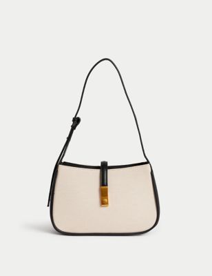 Lock Detail Shoulder Bag | M&S Collection | M&S | Marks & Spencer IE