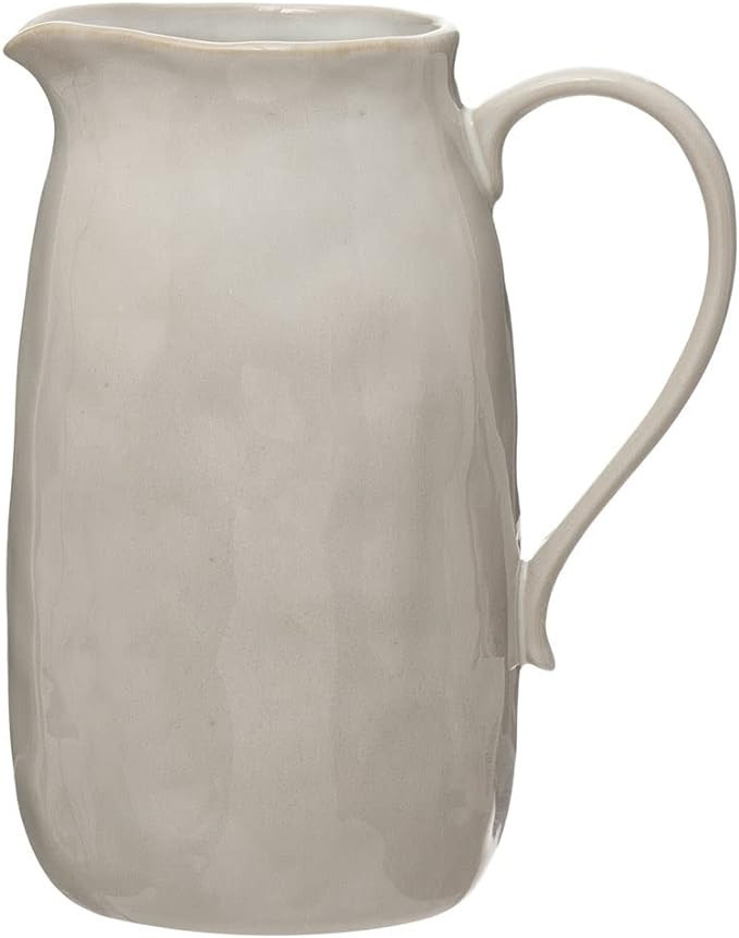 Creative Co-Op Stoneware Pitcher, Reactive Glaze | Amazon (US)