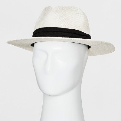 Men's Pleated Washed Fedora - Goodfellow & Co™ Ivory | Target