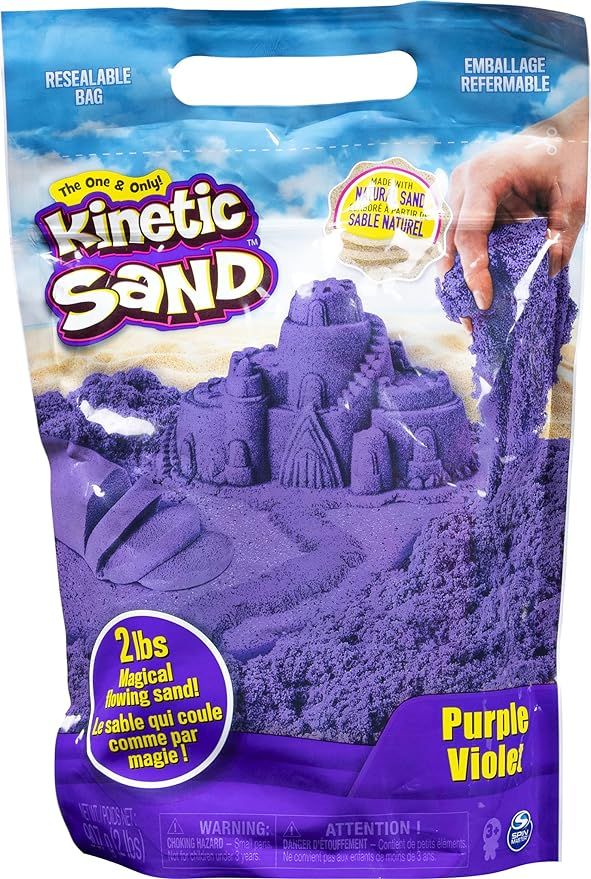 Kinetic Sand The Original Moldable Sensory Play Sand, Purple, 2 Lb | Amazon (US)