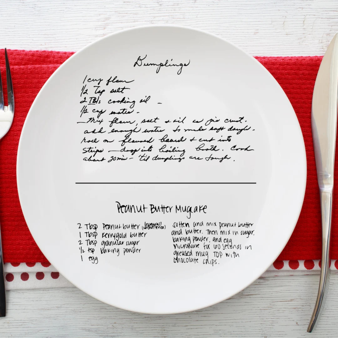 Personalized Handwritten Recipe Plate: Photo Picture Plate, Kitchen Gift - Etsy | Etsy (US)
