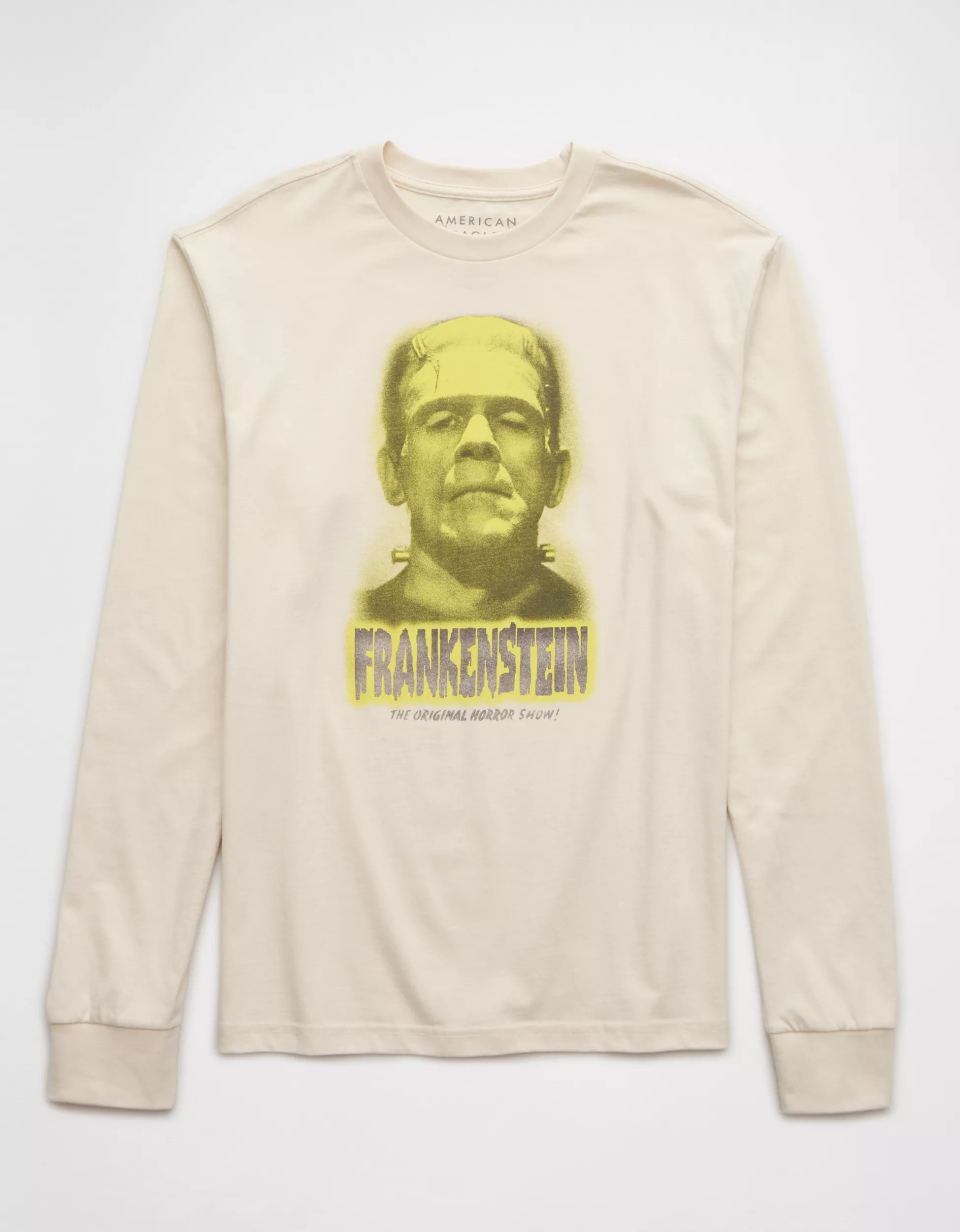 AE Frankenstein Long-Sleeve Graphic T-Shirt | American Eagle Outfitters (US & CA)
