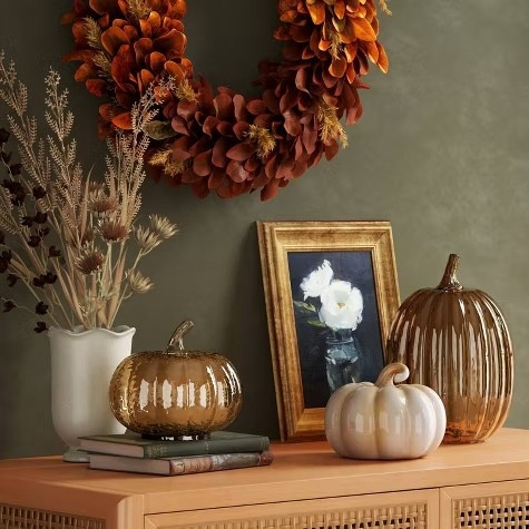 Cozy fall - Glass and rattan pumpkins available Target! 

Autumn, sideboard accessories, coffee table, pumpkin, outdoorr

#LTKHome #LTKSeasonal #LTKFallSale