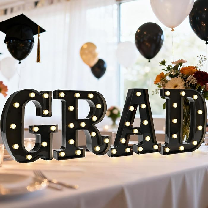 Pooqla Graduation Decorations, Marquee Letters GRAD for 2026 Graduation Decorations, High School ... | Amazon (US)