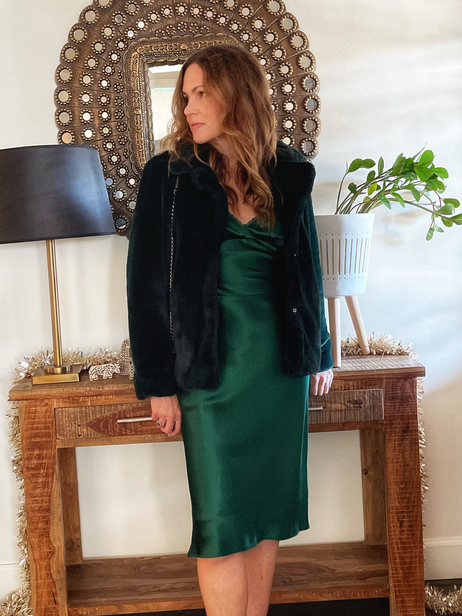 I like a tone on tone look with a fuzzy jacket for a monochromatic look 

#LTKstyletip #LTKHoliday #LTKSeasonal