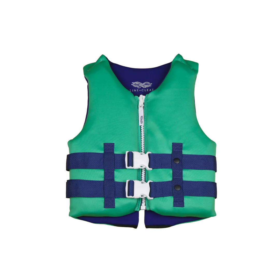Green USCG Youth Life Jacket | Line + Cleat