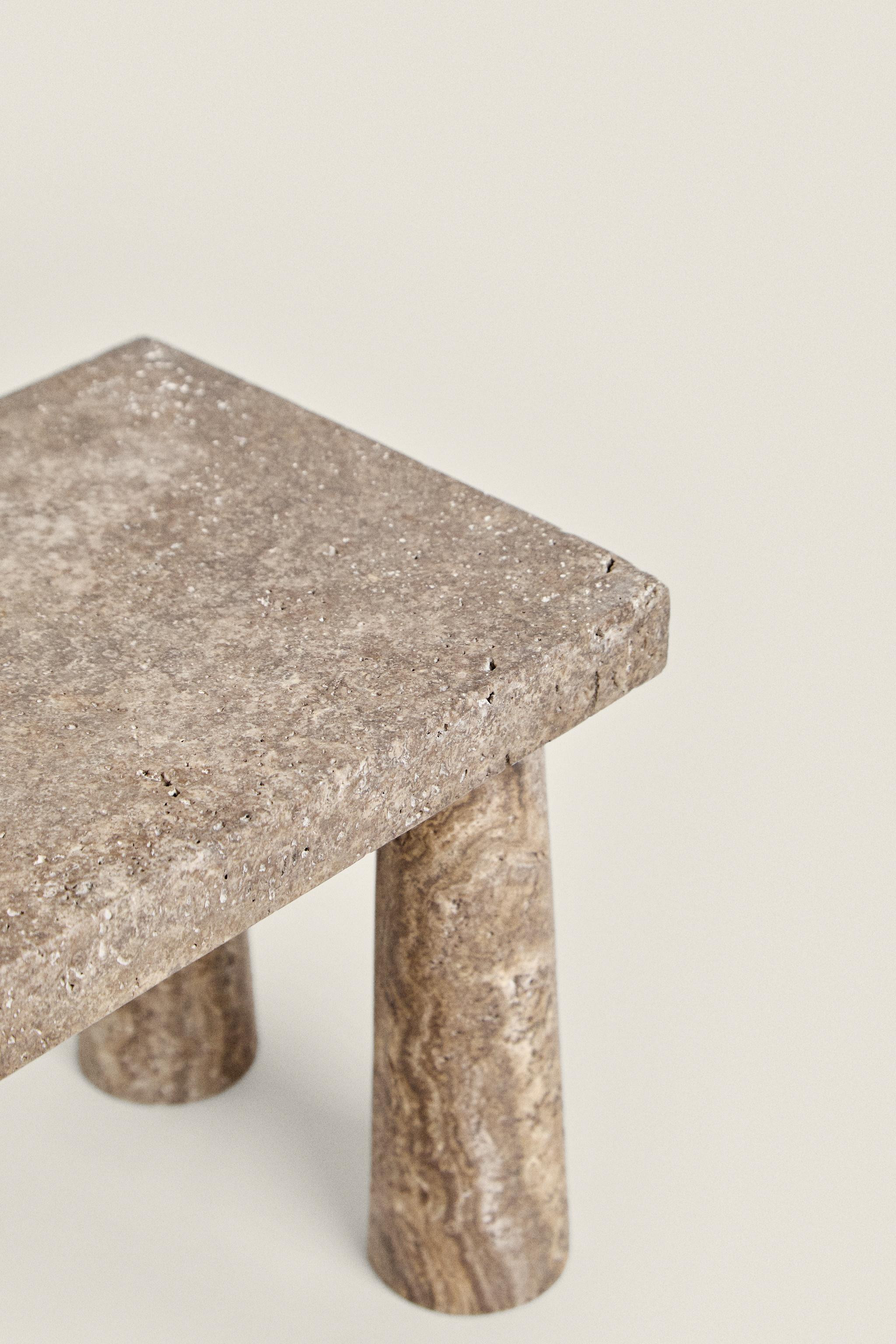 TRAVERTINE MINI SIDE TABLE | Zara US