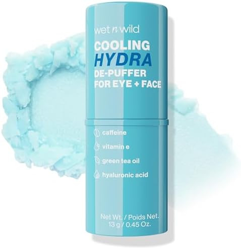 wet n wild Cooling Hydra De-Puffer, Soothing Face Makeup Primer Stick with Vitamin E & Caffeine, ... | Amazon (US)