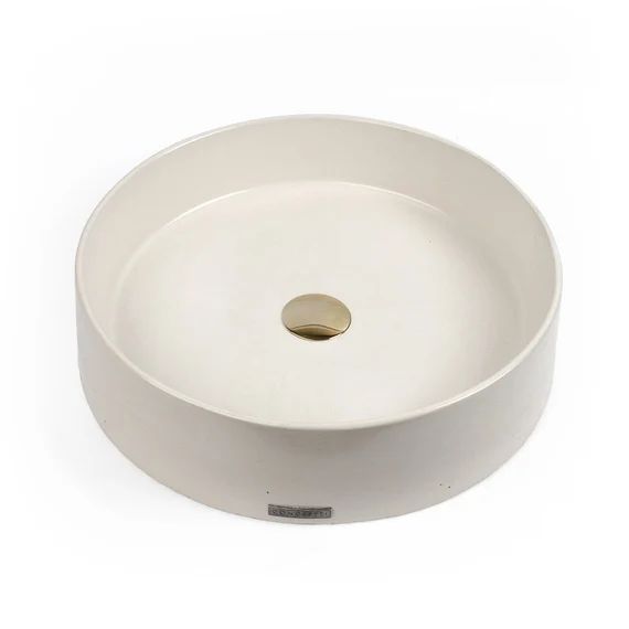 Concrete Vessel Sink Handmade White Round Bowl Design Sleek | Etsy | Etsy (US)
