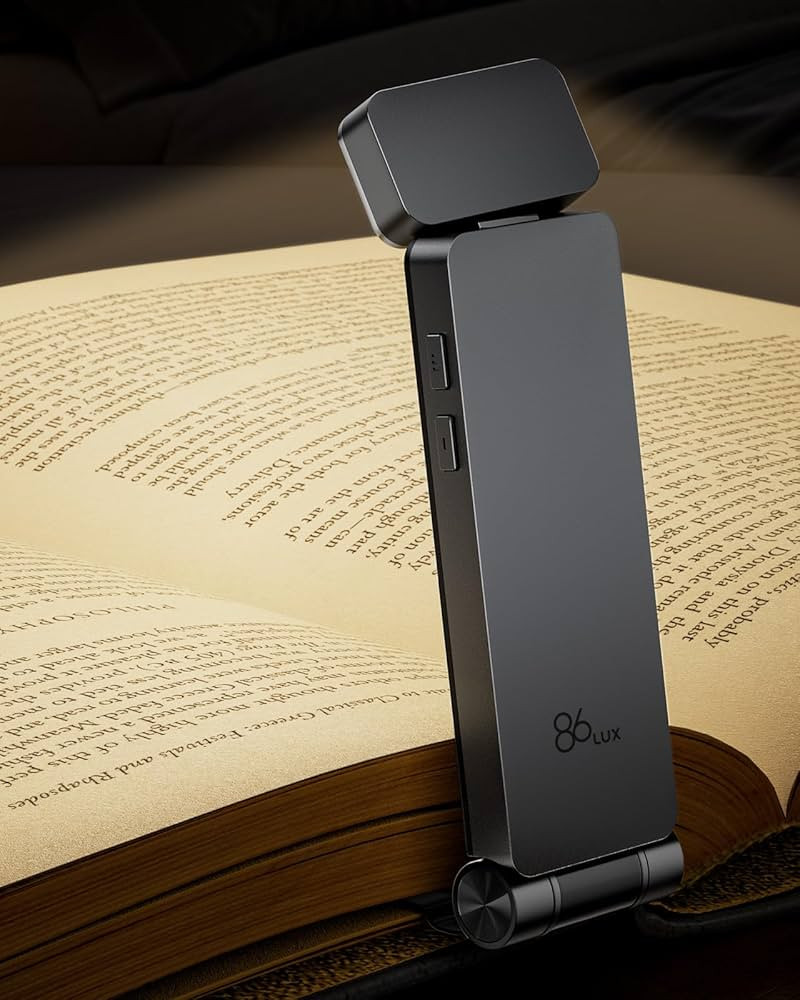 86lux Book Light, Rechargeable Clip-On LED Reading Light for Bed & Night Use - 3 Color Temperatur... | Amazon (US)