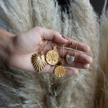 STRONG JW Small Pendant Coin (Rising Sun) | Jane Win