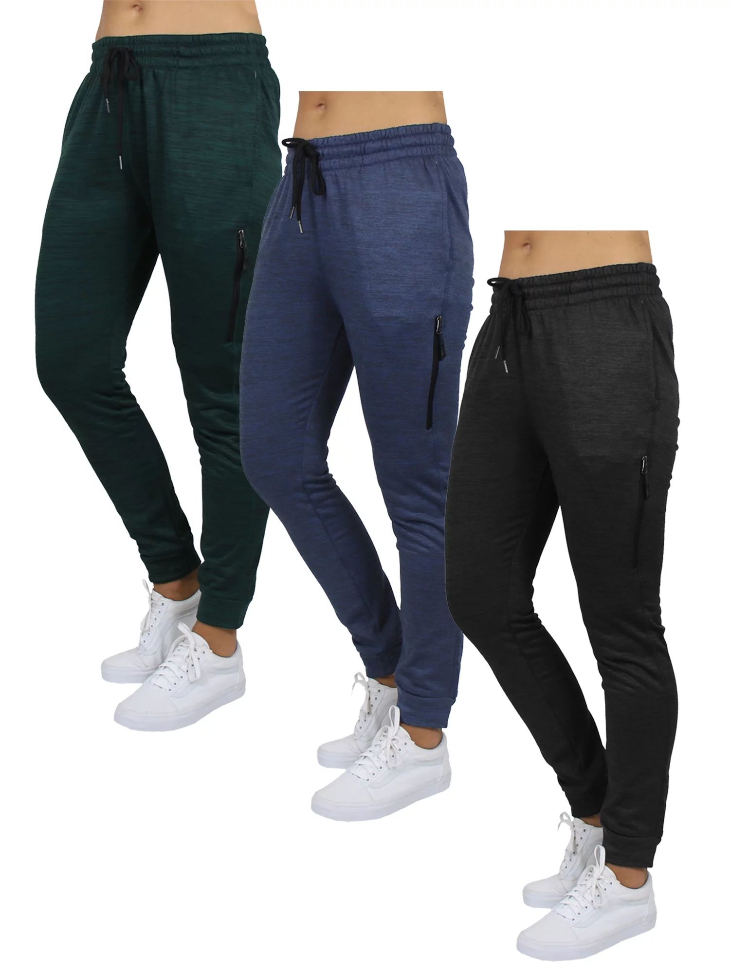 Galaxy by Harvic 3-Pack Women Fleece Sweatpants, Female | Walmart (US)