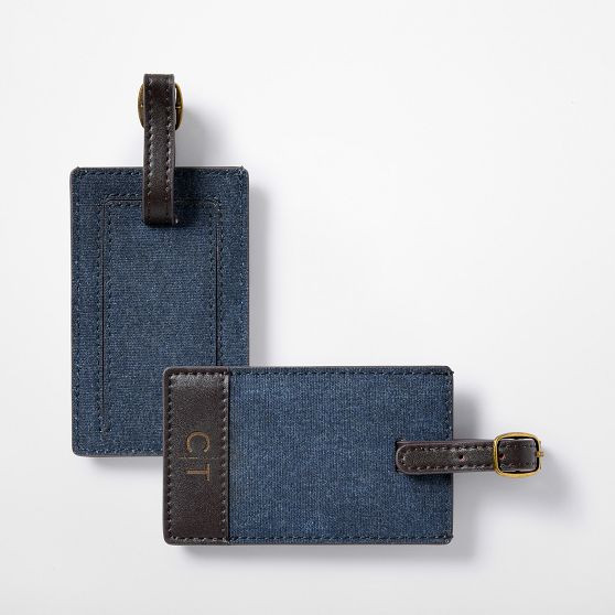 Jack Waxed Canvas Luggage Tag | Mark and Graham