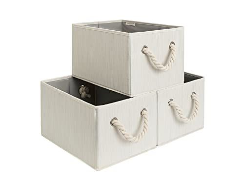StorageWorks Large Storage Baskets for Organizing, Foldable Storage Baskets for Shelves, Fabric S... | Amazon (US)