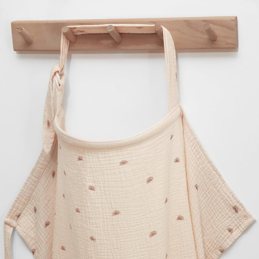 Blissful Diary Muslin Nursing Cover for Breastfeeding, Breathable Breastfeeding Cover up with Arc... | Amazon (US)