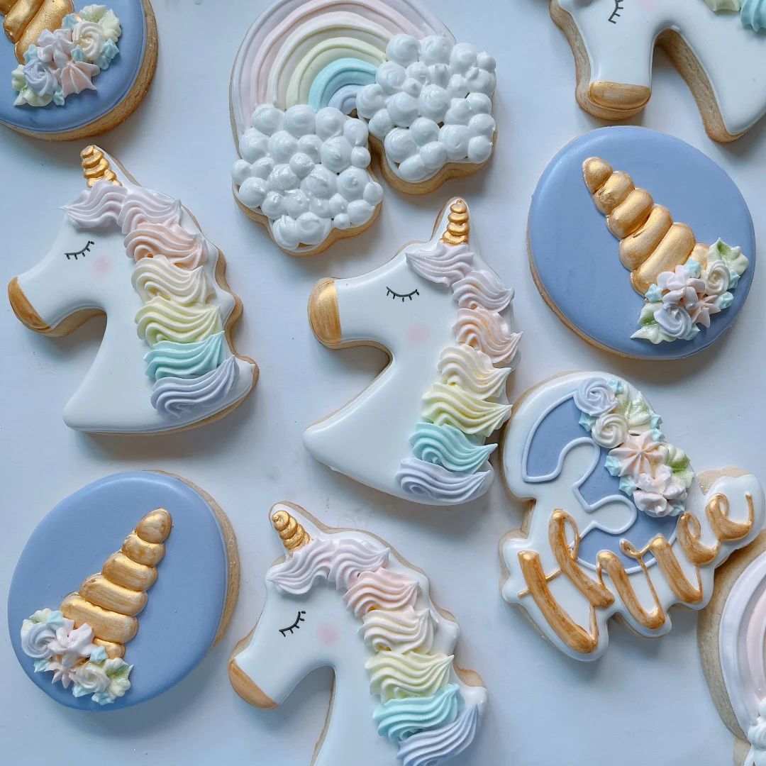 Unicorn Theme Birthday Sugar Cookies Dozen - Etsy | Etsy (US)