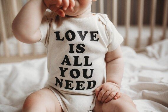 Organic baby clothes, Love is all you need, Organic baby, Love baby, Love bodysuit, Baby, Love, Newb | Etsy (US)