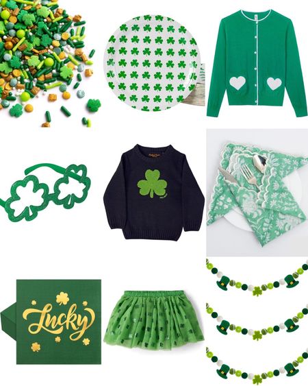 St Patrick’s day finds from Amazon! 
Shamrock sweaters and skirts, st. Paddy’s day baking supplies and green tableware and party goods 

#LTKSeasonal #LTKFind