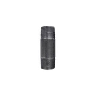 STZ 3/4 in. x 3 in. Black Steel Nipple PDB N34X3 - The Home Depot | The Home Depot